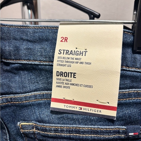 NWT Tommy Hilfiger Women's Straight Leg Jeans - Dark Blue - Picture 6 of 7